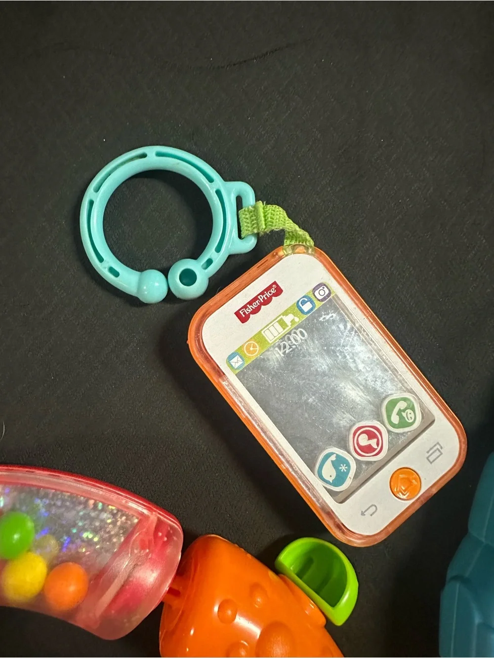 Fisher-Price Bright Blue, Green, Yellow, Purple and Orange Activity Toy Bundle